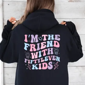 Fiftyleven Friend Hoodie mum jeans promo