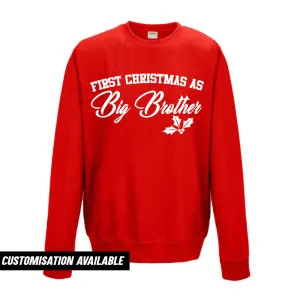 First Christmas As Brother Sweatshirt (MRK X) boys outfits online store