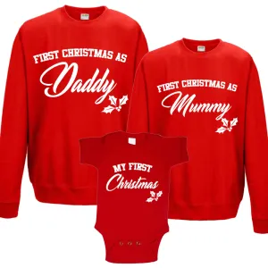 First Family Christmas Sweatshirt & Bodysuit Set (MRK X) dad jeans best price