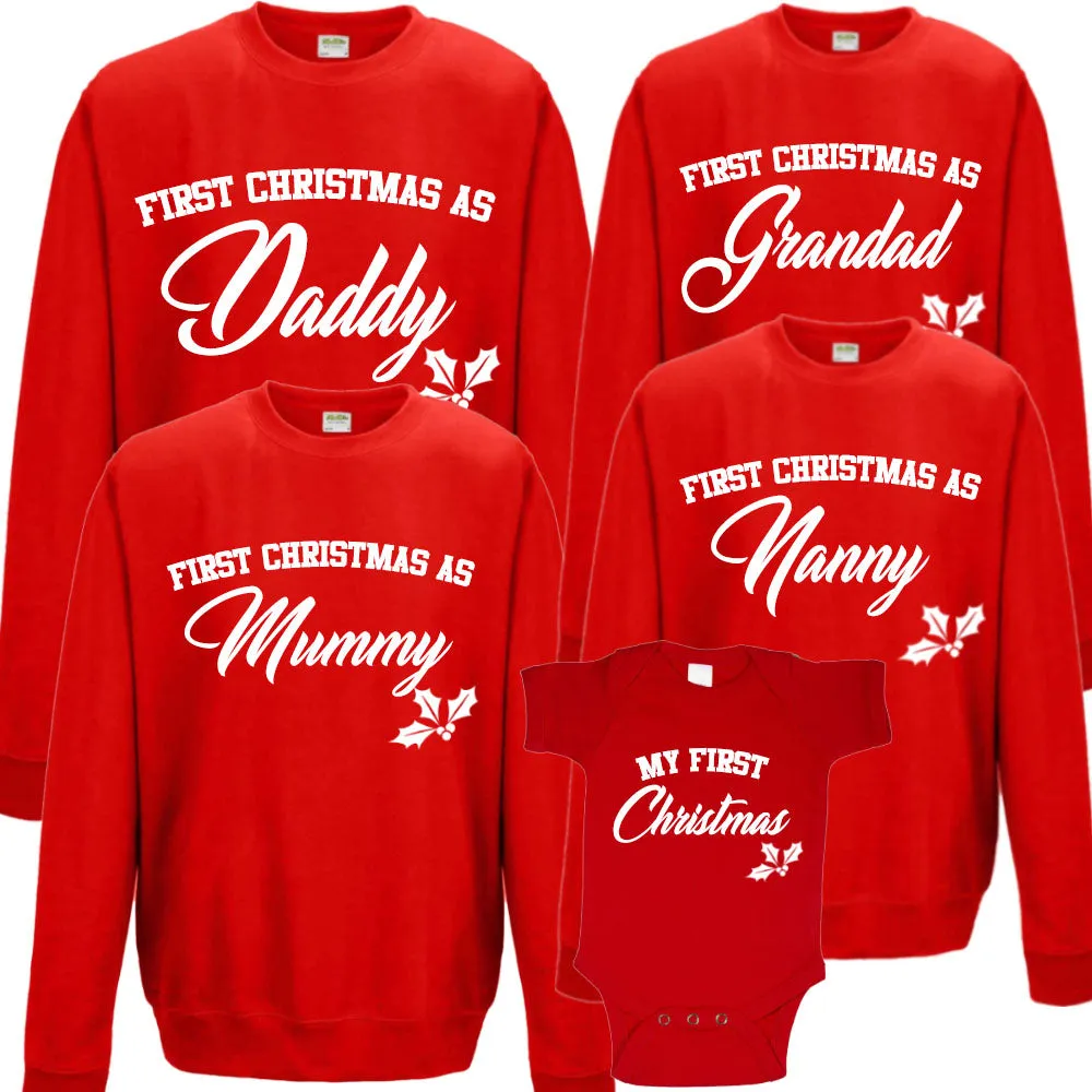 First Family Christmas Sweatshirt & Bodysuit Set (MRK X) dad jeans best price