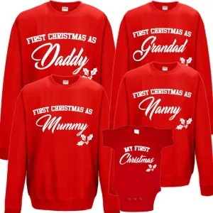 First Family Christmas Sweatshirt & Bodysuit Set (MRK X) dad jeans best price