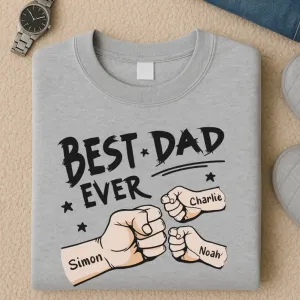 Fist Bumps Personalised Dad Sweatshirt dad jeans best price