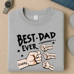 Fist Bumps Personalised Dad Sweatshirt dad bod shirts discount