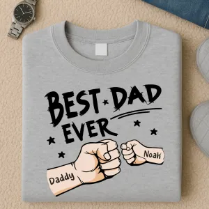 Fist Bumps Personalised Dad Sweatshirt daddy outfits clearance