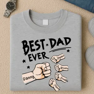 Fist Bumps Personalised Dad Sweatshirt daddy outfits clearance