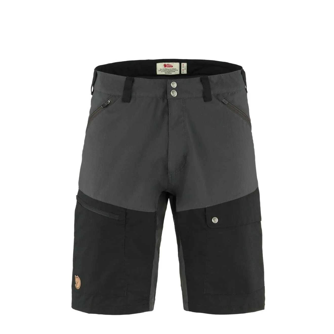 Fjallraven Abisko Midsummer Shorts Dark Grey / Black mens shorts outlet store