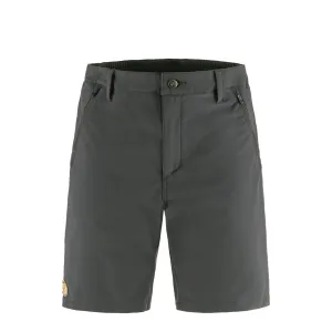 Fjallraven Abisko Trail Stretch Shorts Dark Grey mens shorts outlet store