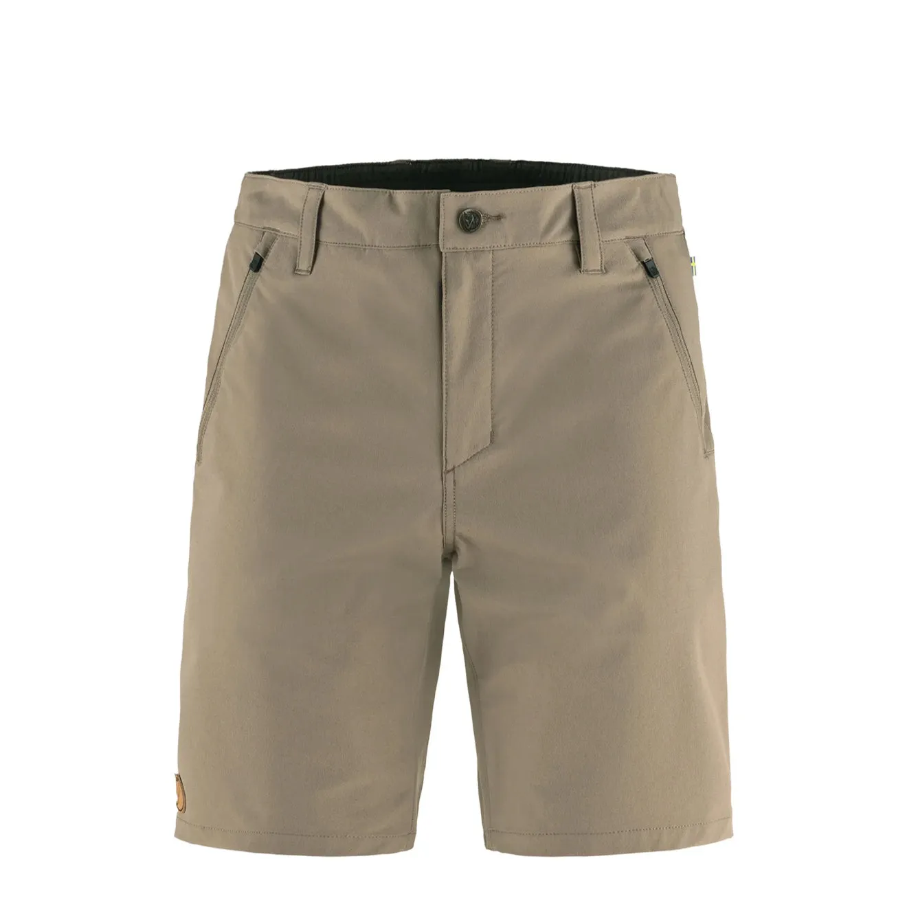Fjallraven Abisko Trail Stretch Shorts Suede Brown mens shorts outlet store