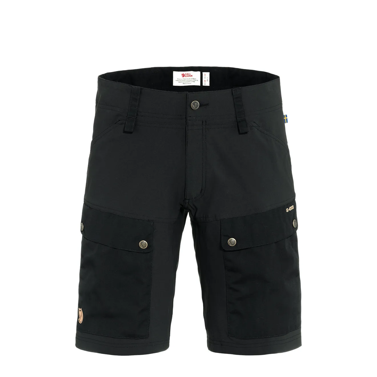 Fjallraven Keb Shorts Black / Black mens shorts outlet store