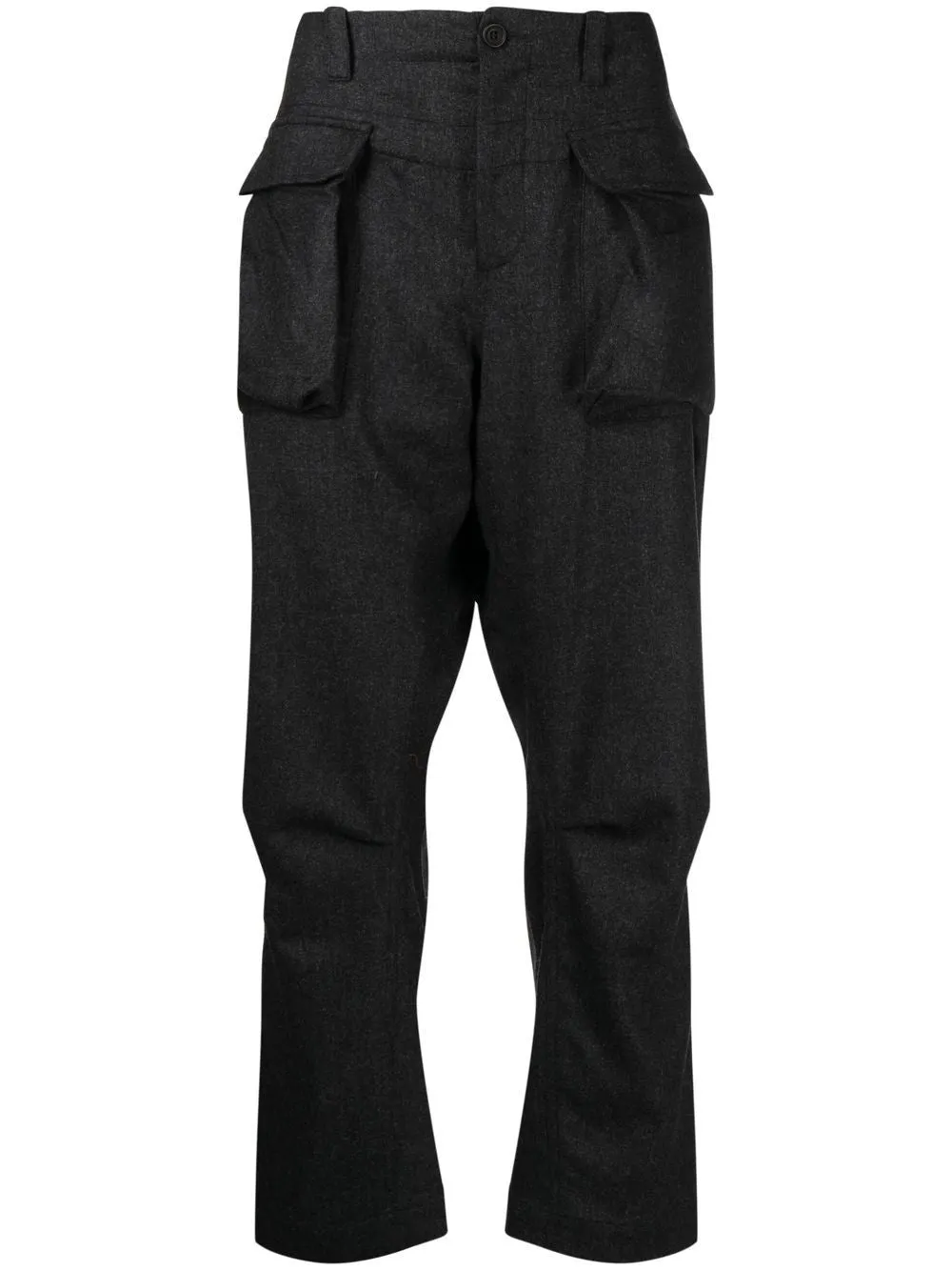 Flap-Pocket Straight-Leg Trousers cheap bottoms online shop