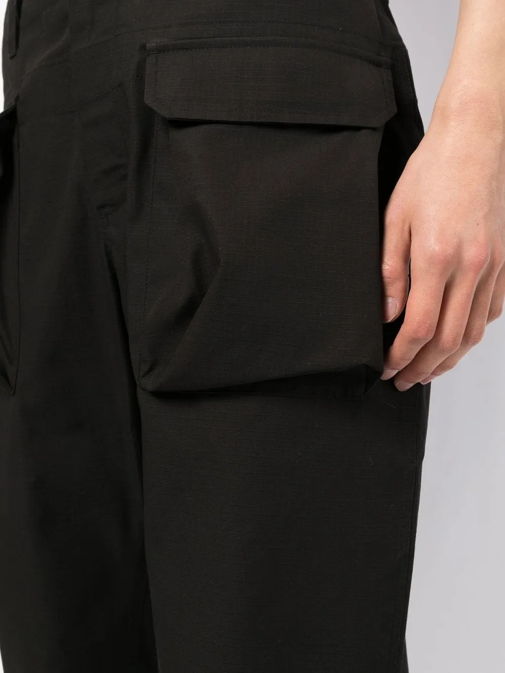 Flap-Pocket Straight-Leg Trousers