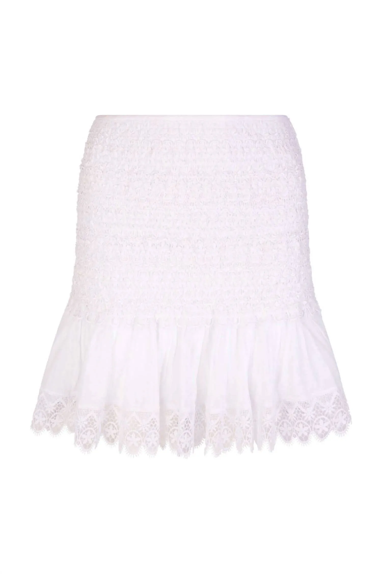 Fleur Short Skirt In White