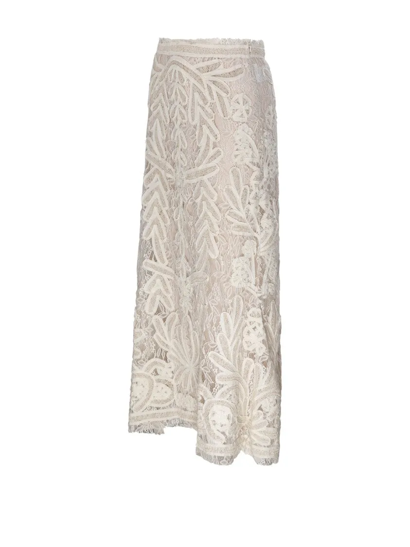 Floral Lace Maxi Skirt