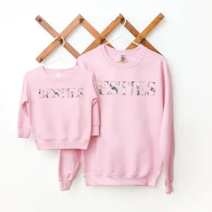 Floral Vogue Besties Matching Sweatshirts nursing tops best deals