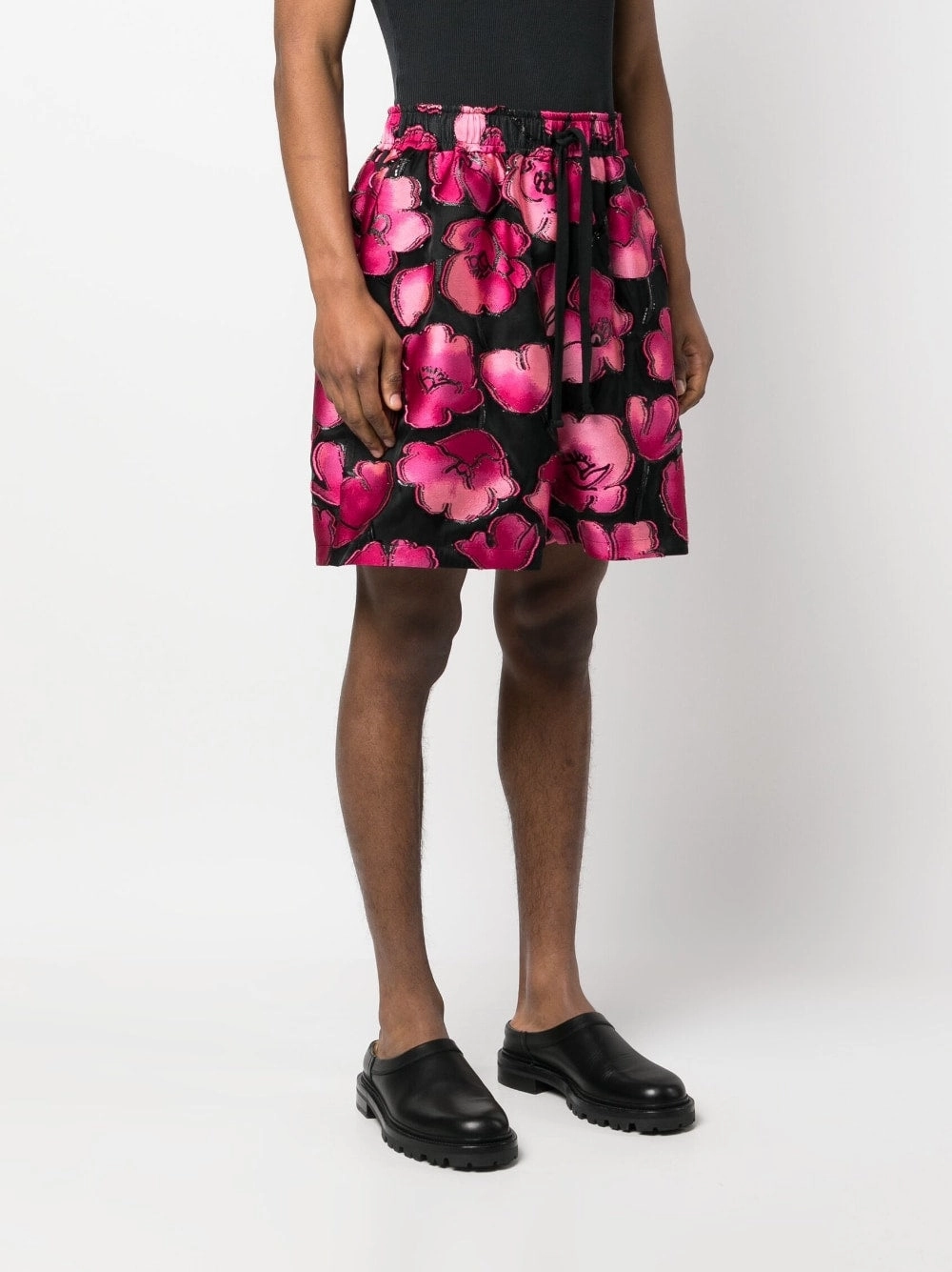 Floral-Print Drawstring Shorts