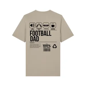 Football Dad Ingredients Front & Back Graphic T-Shirt dad bod shirts discount