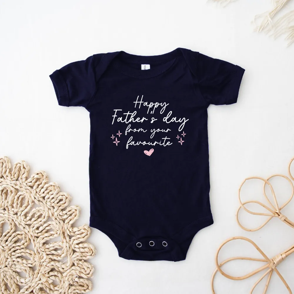 From Dad's Favourite Navy Baby Vest