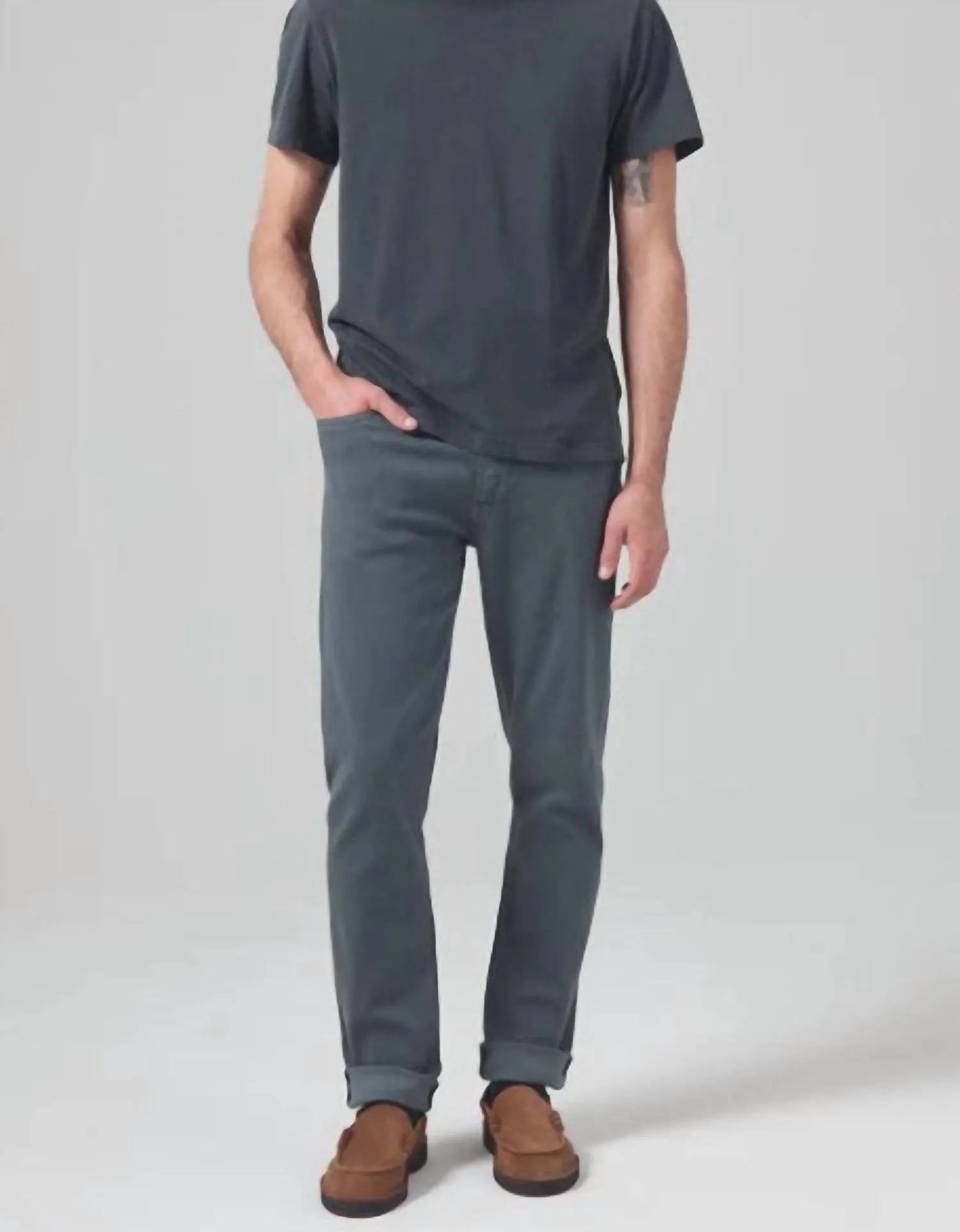 Gage Slim Straight Soft Weft Pant In Arroyo