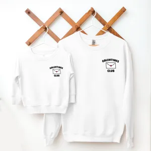 Galentines Club Matching Pocket Logo Sweatshirts mum jeans promo