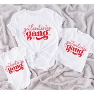 Galentines Gang Valentines Matching T-Shirts/Bodysuit pregnancy clothes clearance