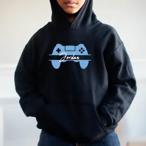 Game Controller Personalised Name Hoodie Black discount girls tops