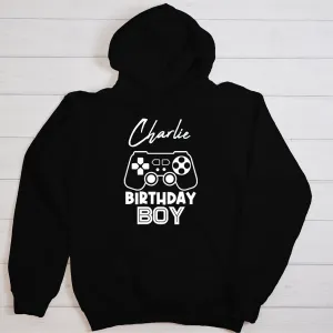 Gamer Birthday Personalised Hoodie boys fashion clearance