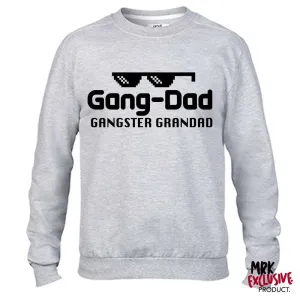 Gang-Dad Gangster Grandad Grey Sweater (MRK X) dad jeans best price