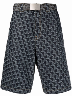Geometric-Print Bermuda Shorts cheap mens pants online