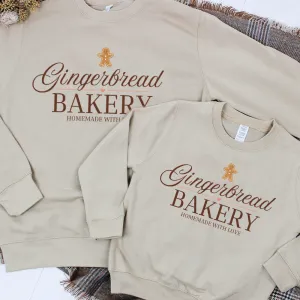 Gingerbread Bakery Matching Sand Sweatshirts girls skirts clearance