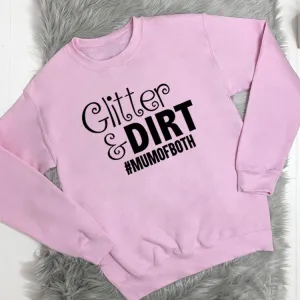 Glitter and Dirt Crew Sweatshirt (MRK X) mum jeans promo