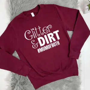 Glitter and Dirt Crew Sweatshirt (MRK X) mum jeans promo