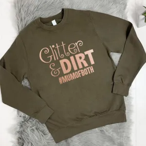 Glitter and Dirt Crew Sweatshirt (MRK X) mum jeans promo