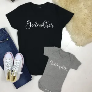 Godmother & Goddaughter Matching T-Shirt & Bodysuit (MRK X) nursing tops best deals