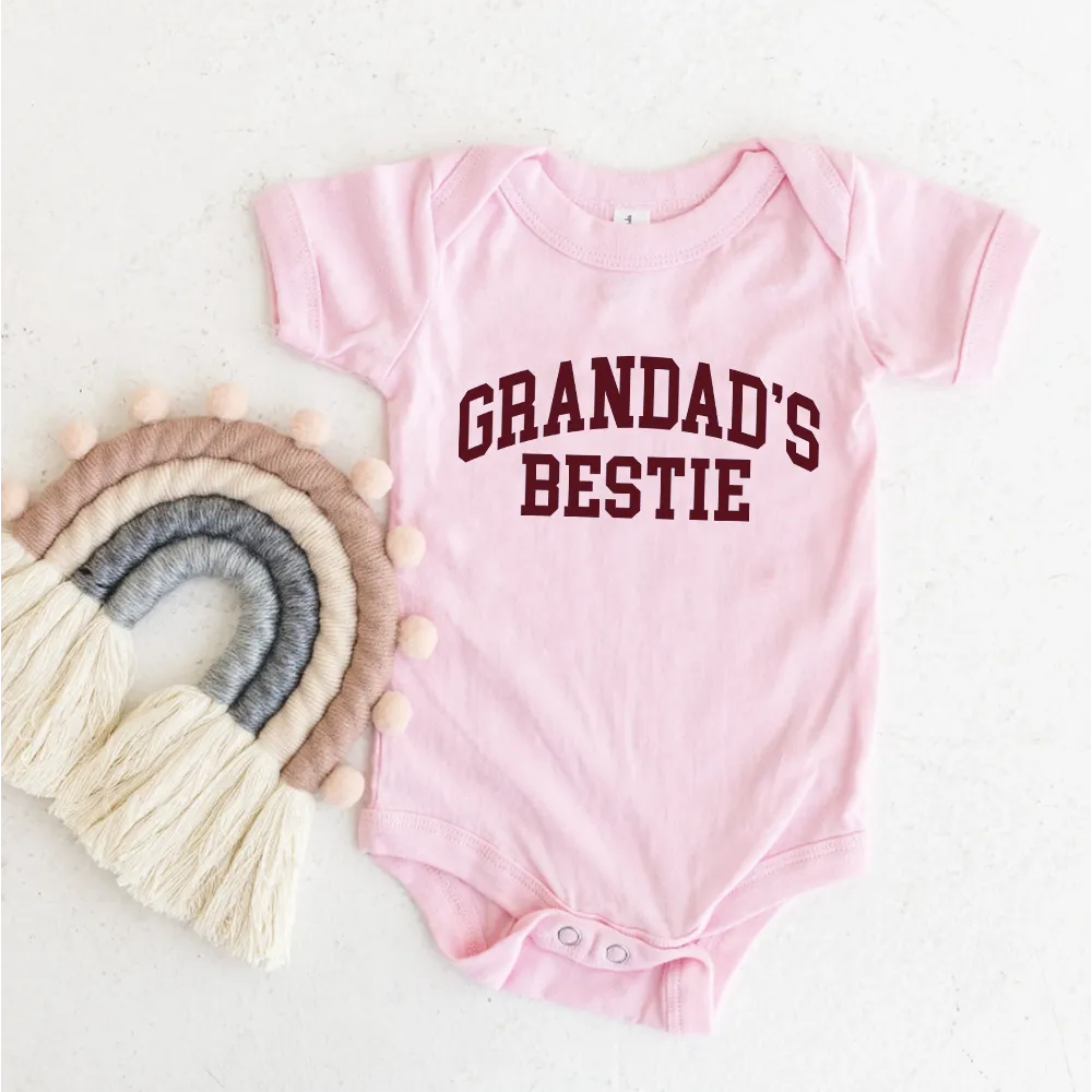 Grandad's Bestie College Baby Vest