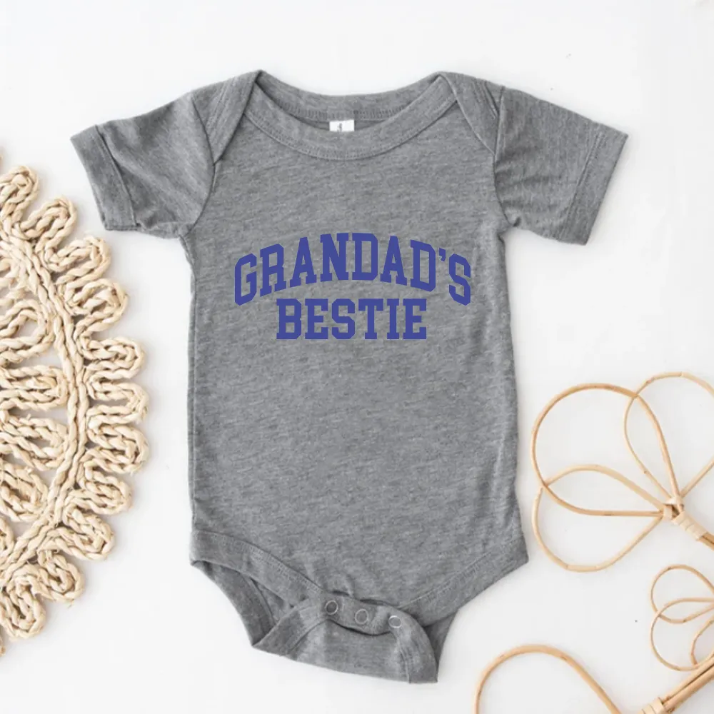 Grandad's Bestie College Baby Vest cheap baby clothes online