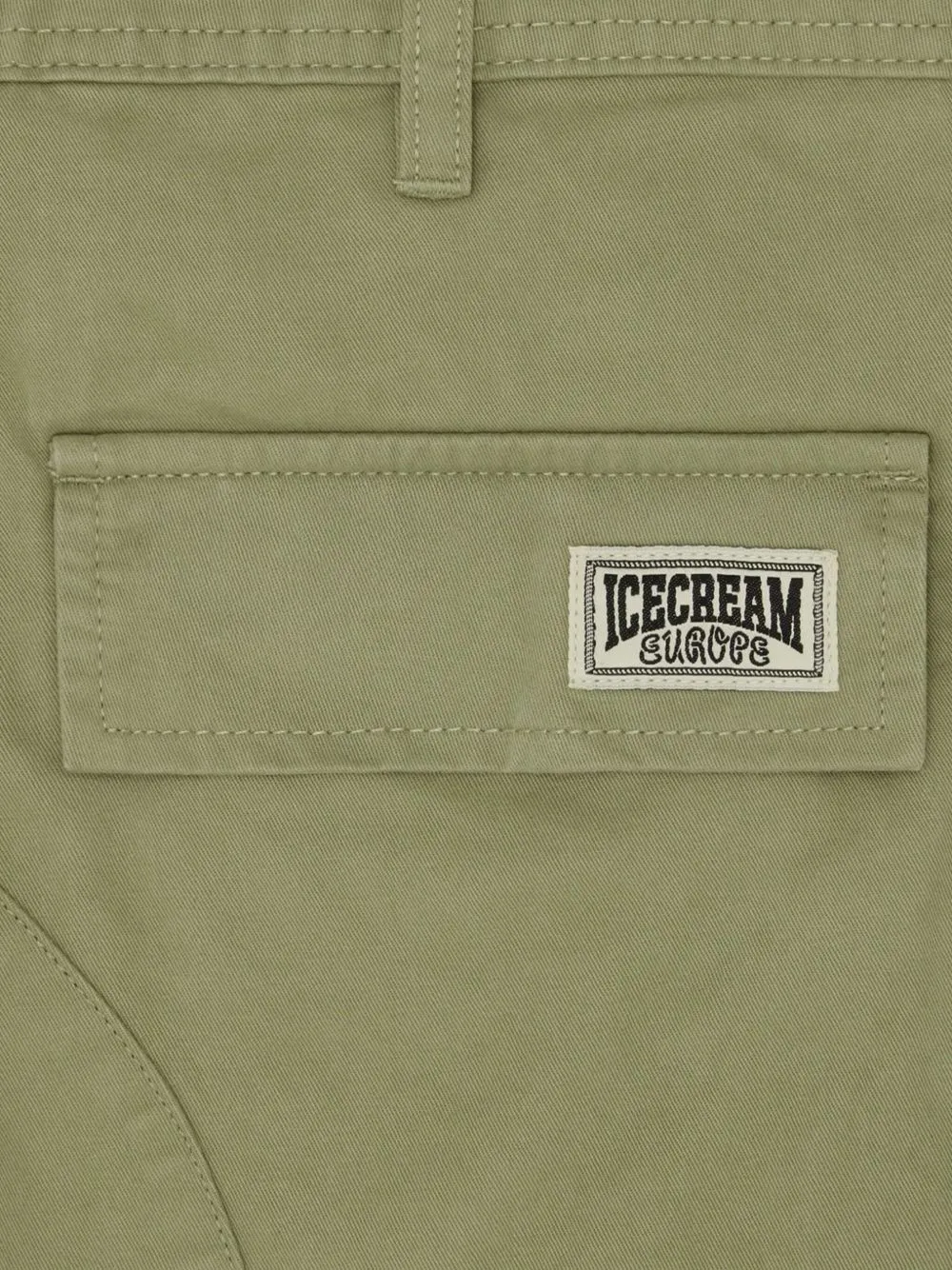 Graphic-Print Cargo Trousers