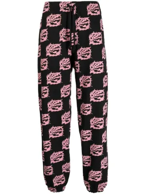 Graphic-Print Cotton Track Pants cheap bottoms online shop