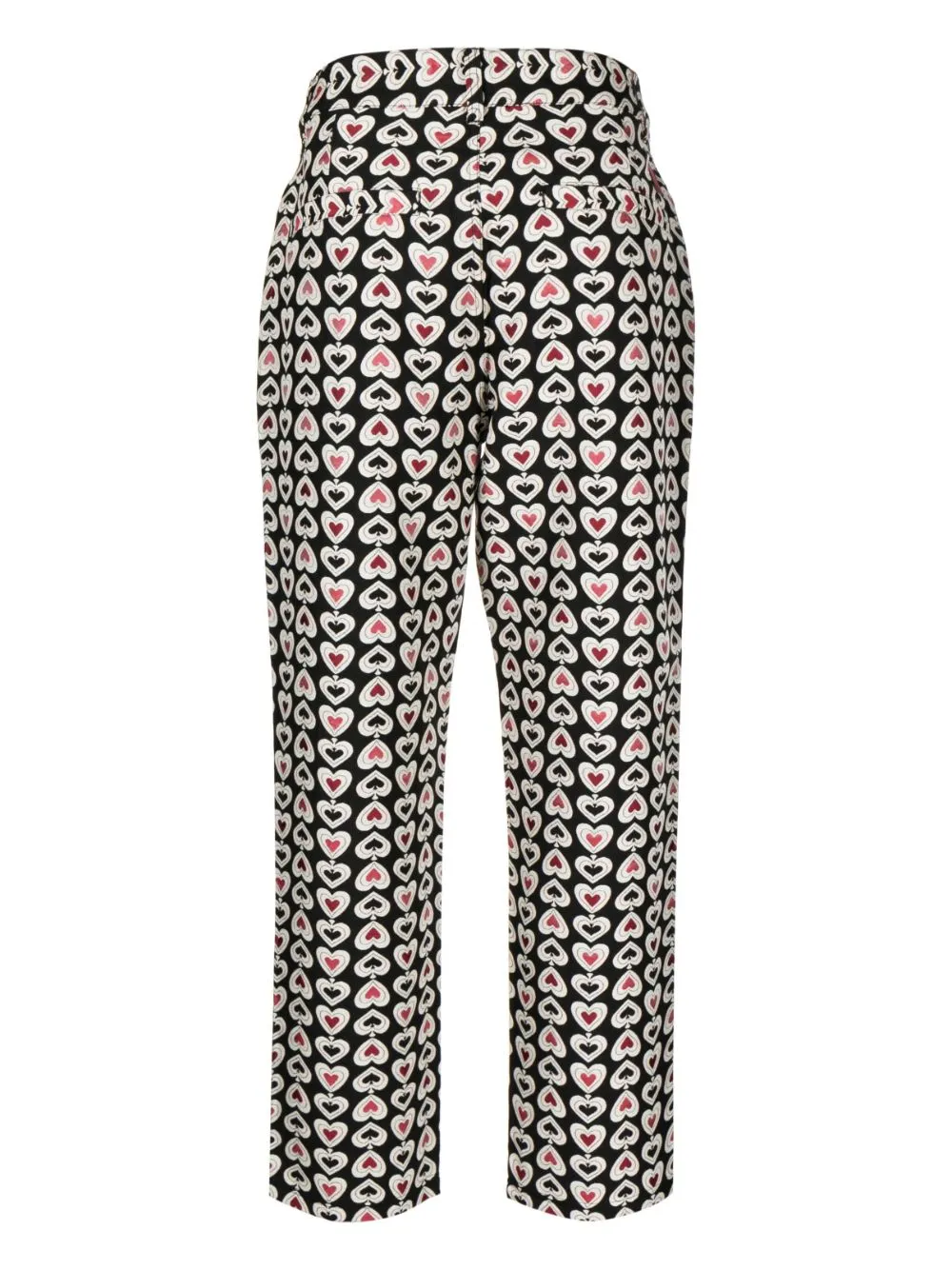 Graphic-Print Straight-Leg Trousers