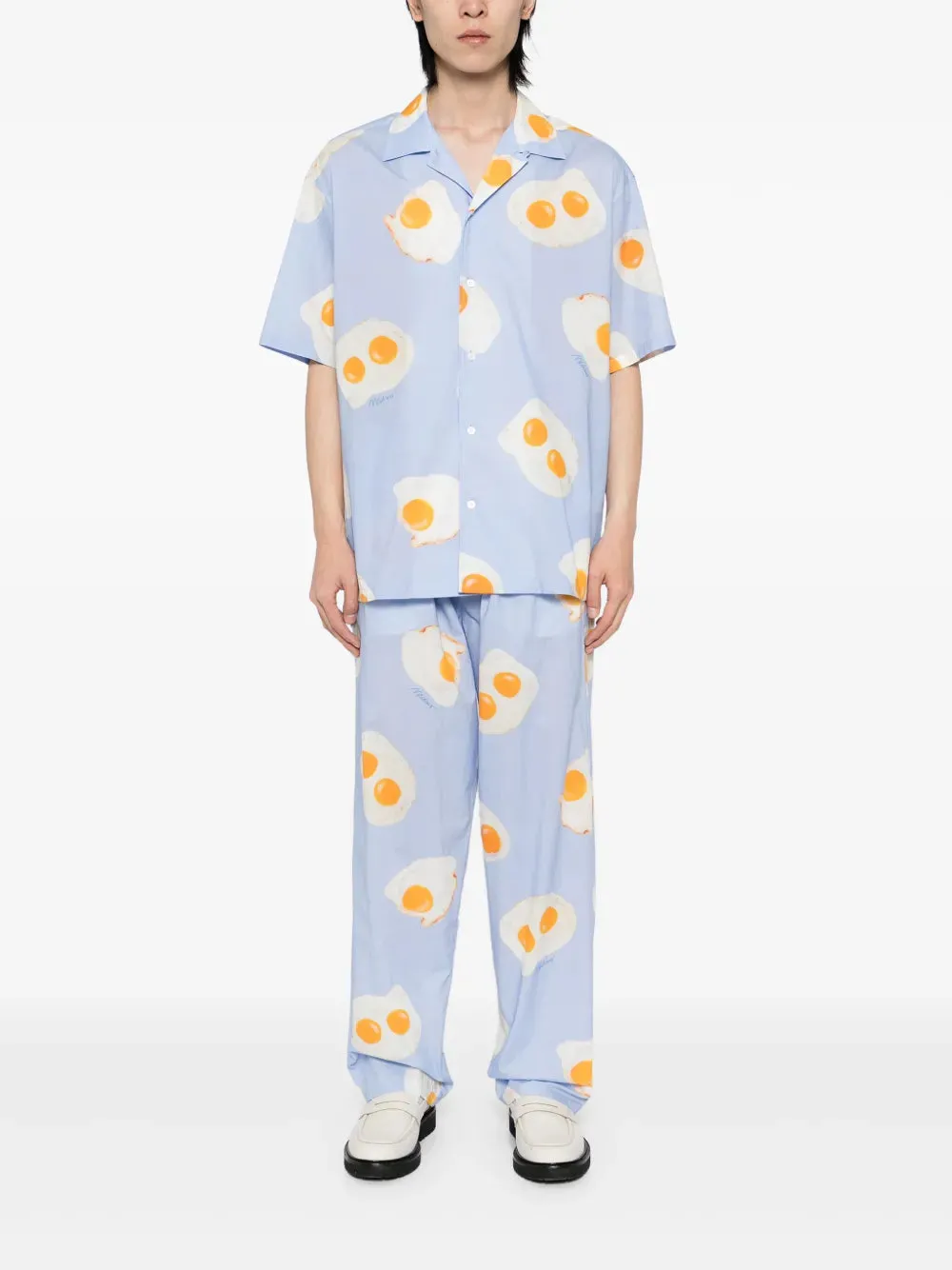 Graphic-Print Trousers