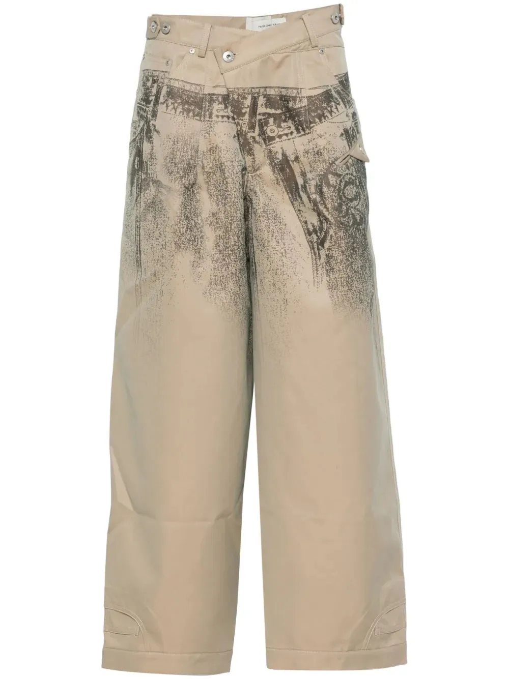 Graphic-Print Trousers cheap bottoms online shop