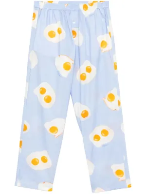 Graphic-Print Trousers cheap bottoms online shop