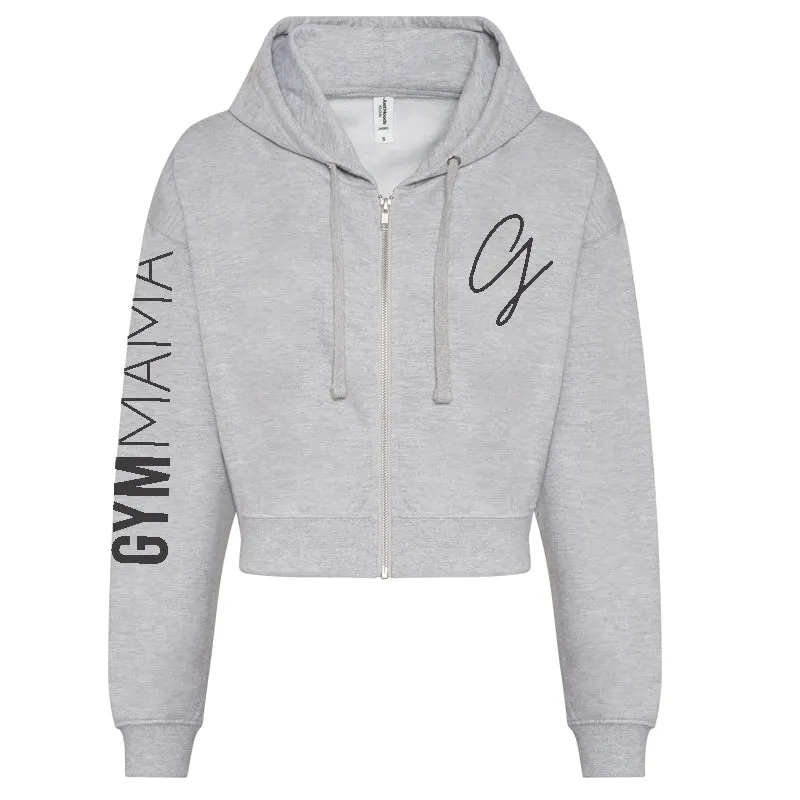 Gym Mama Adapt Zipped Crop Hoodie mum jeans promo