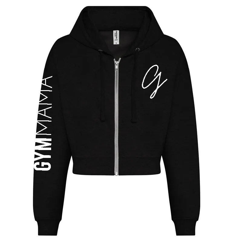 Gym Mama Adapt Zipped Crop Hoodie mum jeans promo