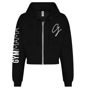 Gym Mama Adapt Zipped Crop Hoodie mum jeans promo