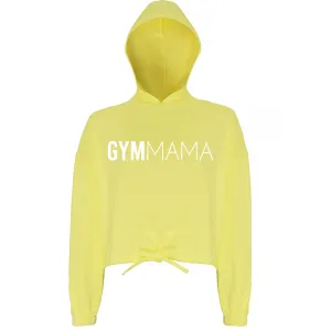Gym Mama Big Logo Cropped Hoodie (MRK X) mum jeans promo