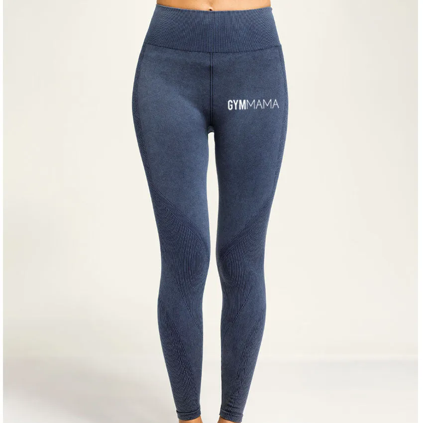 Gym Mama Seamless Denim Look Leggings mum clothes cheap
