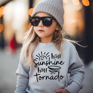 Half Tornado Half Sunshine Sweatshirt girls skirts clearance