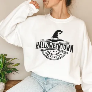 Halloween University Sweatshirt mum jeans promo