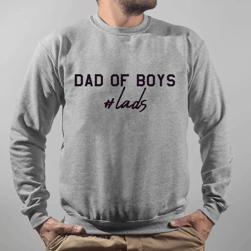 Hashtag Lads - Dad Of Boys Sweatshirt dad bod shirts discount