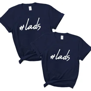 Hashtag Lads Navy Kids T-Shirts fathers day sale outfits
